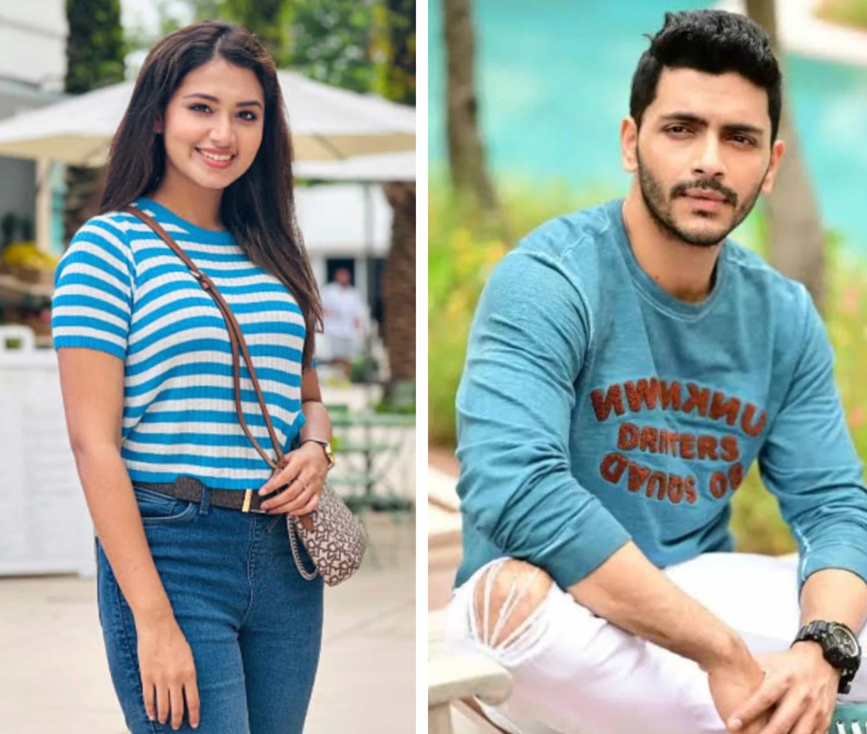 অভিনেত্রী তাসনিয়া ফারিণ ও অভিনেতা অর্জুন চক্রবর্তী। ছবি: সংগৃহীত