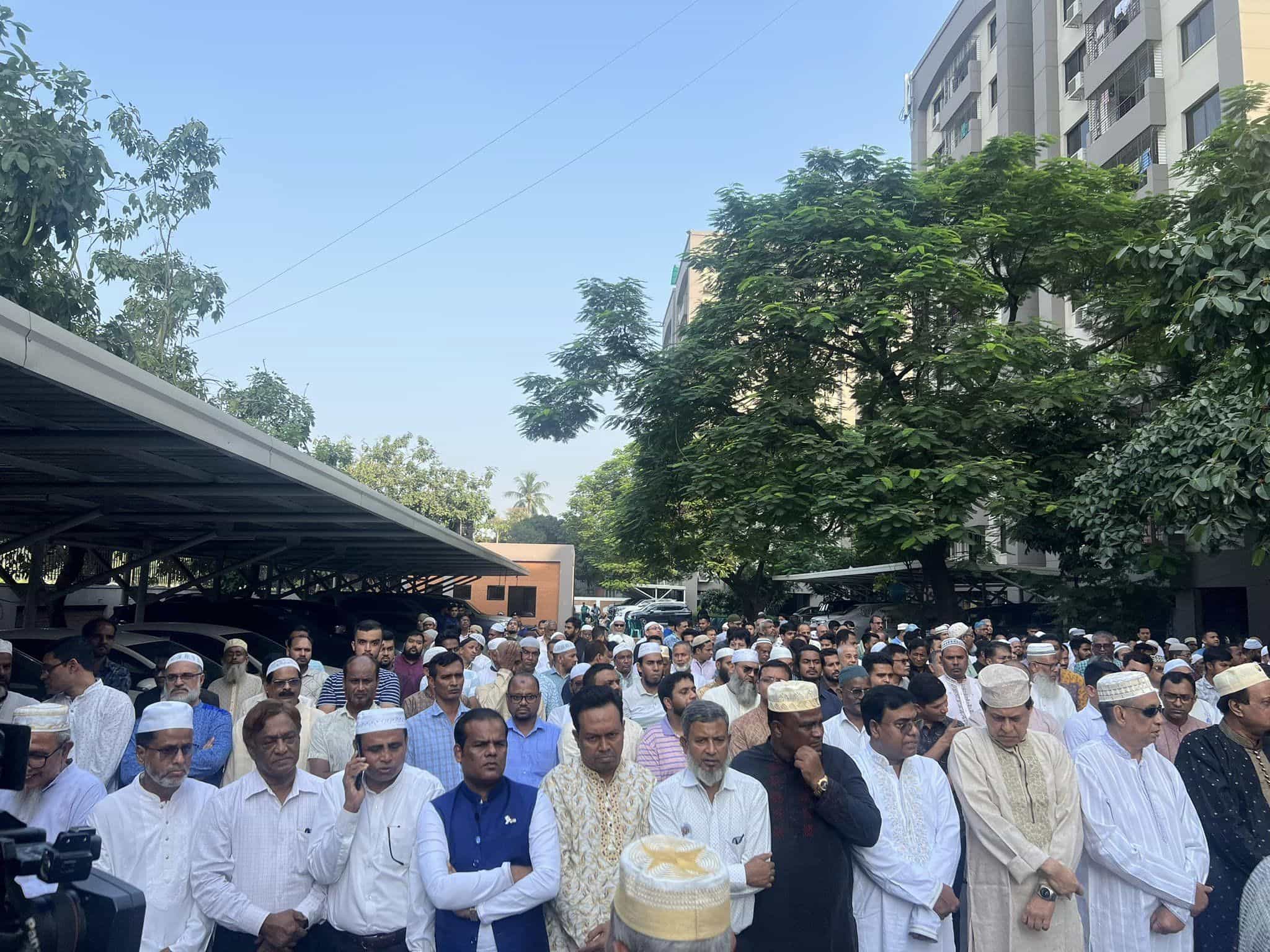 সাবেক ধর্ম প্রতিমন্ত্রী অ্যাডভোকেট মো. শাহজাহান মিয়ার জানাজা