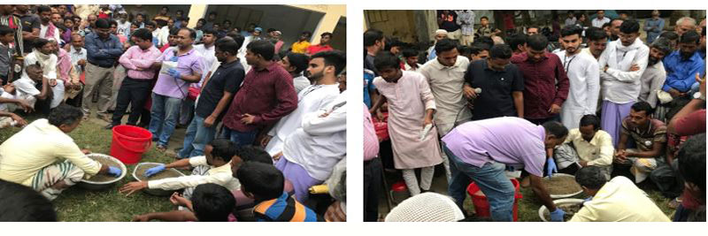 পাবনায় পিয়াজের জমির জন্য কৃষকরা নিজে নিজে মিশ্র অনুজীব সার তৈরি করছে দেখাচ্ছেন ড.মোঃ লতিফুল বারী
