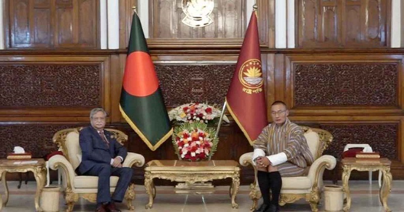 বঙ্গভবনে রাষ্ট্রপতির সঙ্গে ভুটানের প্রধানমন্ত্রীর সাক্ষাৎ