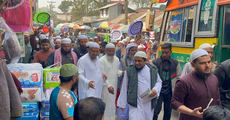 টঙ্গীবাড়ীতে কেএম বিল্লালের নির্বাচনী গণসংযোগ
