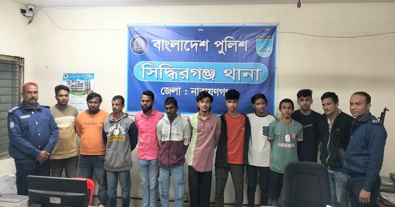 ৭ চিহ্নিত মাদক কারবারি ও ৪ চোর আটক