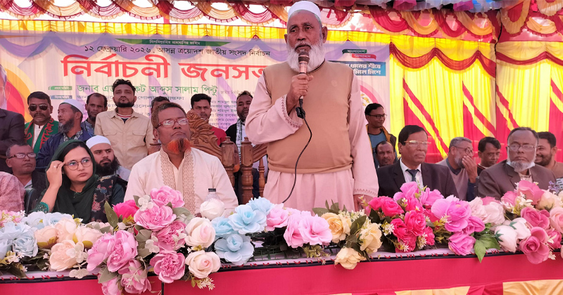 বক্তব্য রাখছেন সাবেক উপমন্ত্রী আবদুস সালাম পিন্টু