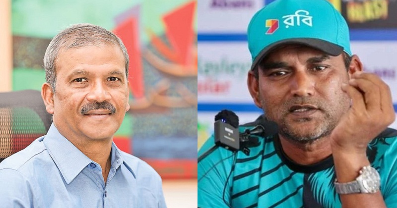 আসিফ নজরুল ও কোচ সালাউদ্দিন