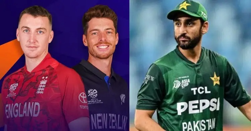 ইংল্যান্ড. নিউজিল্যান্ড ও পাকিস্তান এই তিন দলের অধিনায়ক-ফাইল ছবি