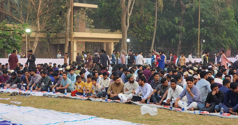 চার হাজার শিক্ষার্থী নিয়ে হাবিপ্রবি ছাত্রদলের গণইফতার