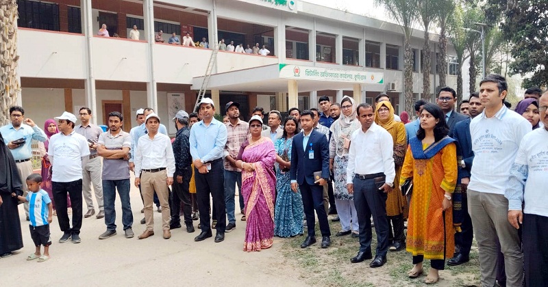 কুড়িগ্রামে জাতীয় দুর্যোগ প্রস্তুতি দিবসে মহড়া ও আলোচনা সভা