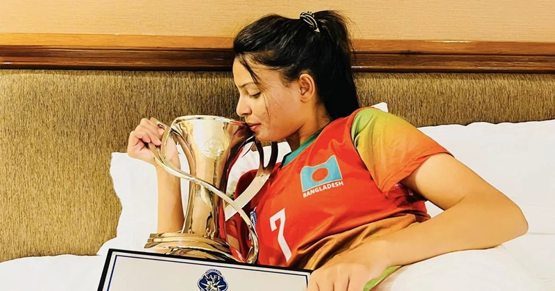 নারী ফুটবলার সানজিদা আক্তার