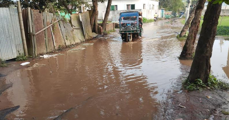 পূর্বধলা বালিকা বিদ্যালয় রোডের বেহাল দশা