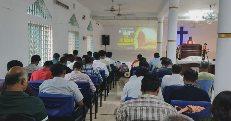 পাবনা ব্যাপ্টিষ্ট চার্চে খ্রিস্টান সম্প্রদায়ের ইস্টার সানডে পালিত