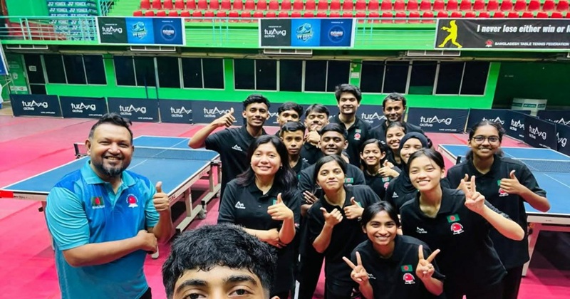 ভারতের হিমাচল প্রদেশের শিমলার উদ্দেশ্যে ঢাকা ছেড়েছে বাংলাদেশ যুব টেবিল টেনিস দল।
