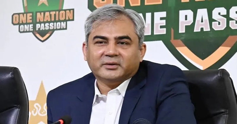 পাকিস্তান ক্রিকেট বোর্ড (পিসিবি) প্রধান মহসিন নাকভি।