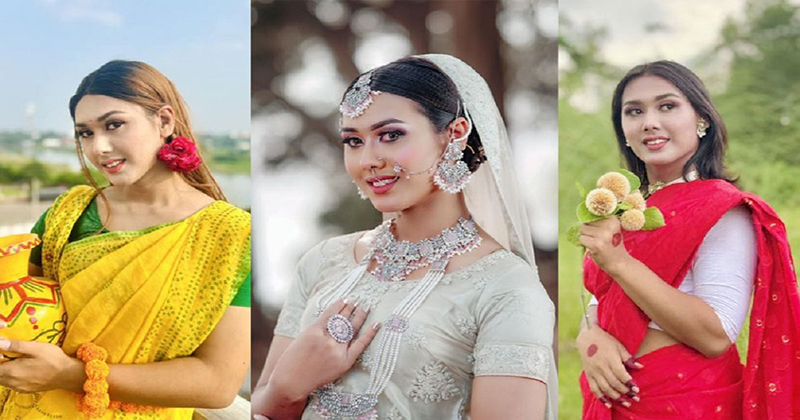 রেদোয়ানের নারী সেজে ছবি