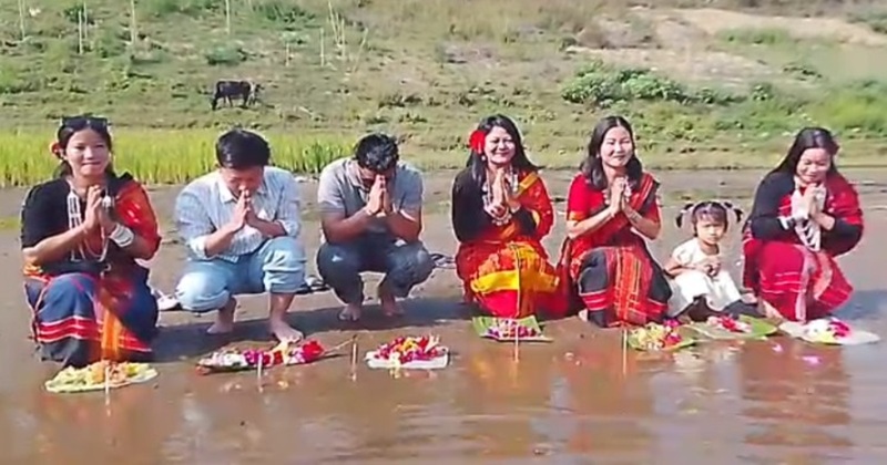 বান্দরবানের থানচিতে শুরু হয়েছে বৈসাবি উৎসব