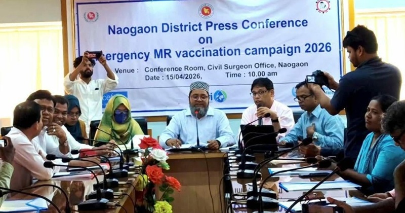 নওগাঁয় ২ লাখ ৬০ হাজার শিশুকে হাম-রুবেলা টিকা দেওয়ার লক্ষ্যমাত্রা