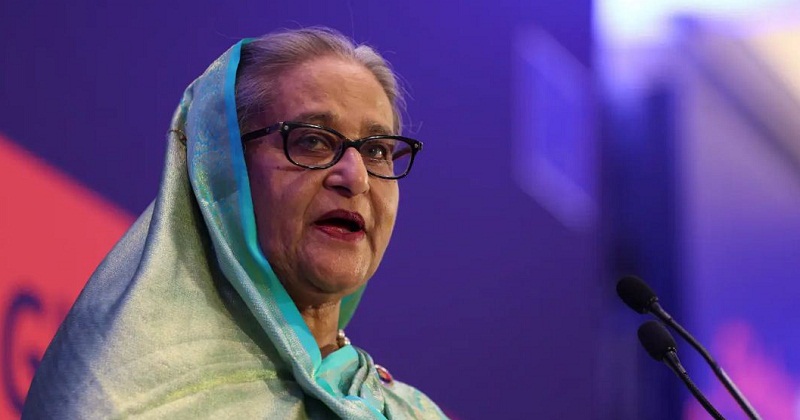 ক্ষমতাচ্যুত সাবেক প্রধানমন্ত্রী শেখ হাসিনা