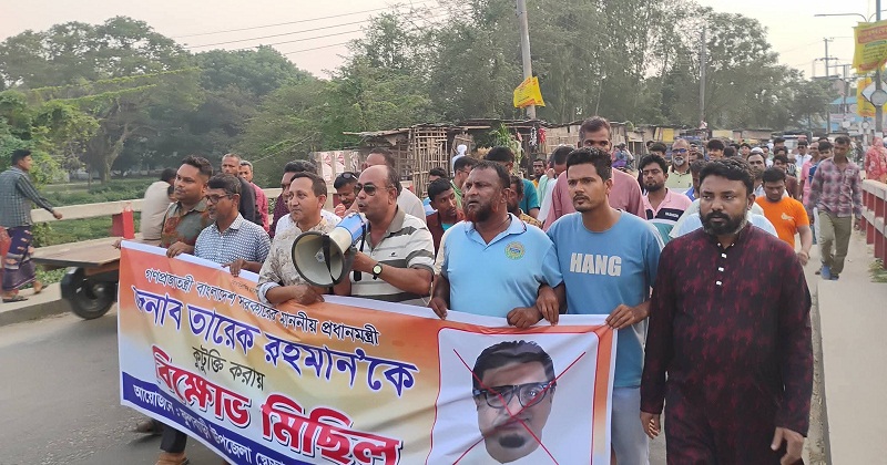 ফুলবাড়ীতে বিএনপির বিক্ষোভ