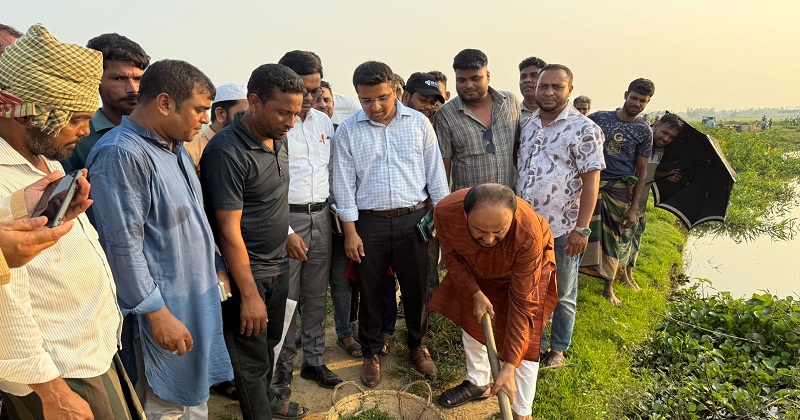 খাল পুনঃখনন কাজের উদ্বোধন
