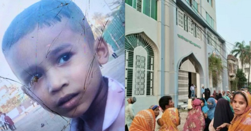 মসজিদের ছাদ থেকে পড়ে শিশুর মৃত্যু