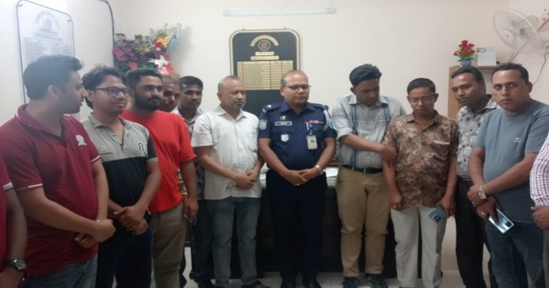 মধুখালীতে নবাগত ওসির সাথে প্রেসক্লাবের সাংবাদিকদের মতবিনিময়