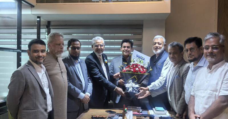 সংসদ সদস্য মুস্তাফিজুর রহমান ভূঁইয়া দিপুর সঙ্গে সৌজন্য সাক্ষাৎ রিহ্যাব নেতৃবৃন্দের