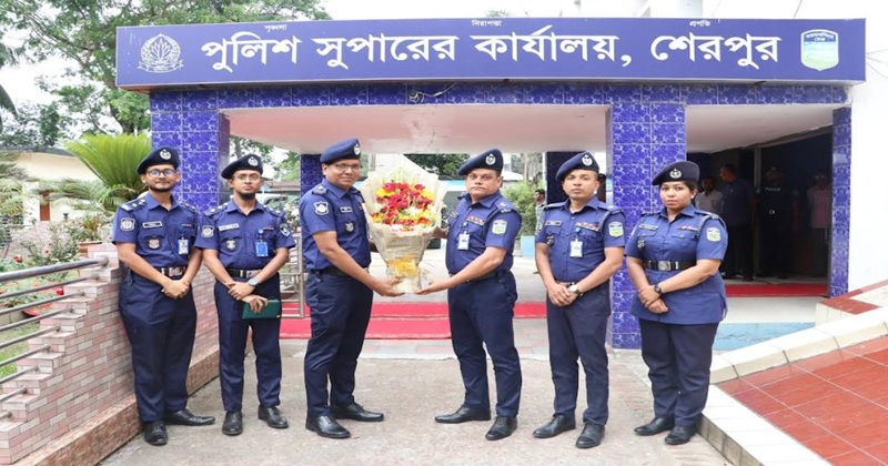 শেরপুরে নবাগত পুলিশ সুপার এ, কে, এম জহিরুল ইসলামের দায়িত্বভার গ্রহণ