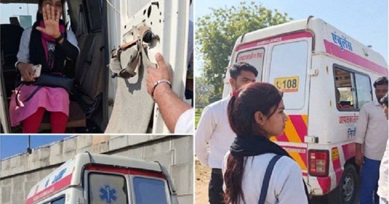 চলন্ত অ্যাম্বুলেন্সে অসামাজিক কর্মকাণ্ড