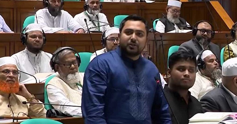 সংসদে নাহিদ ইসলাম