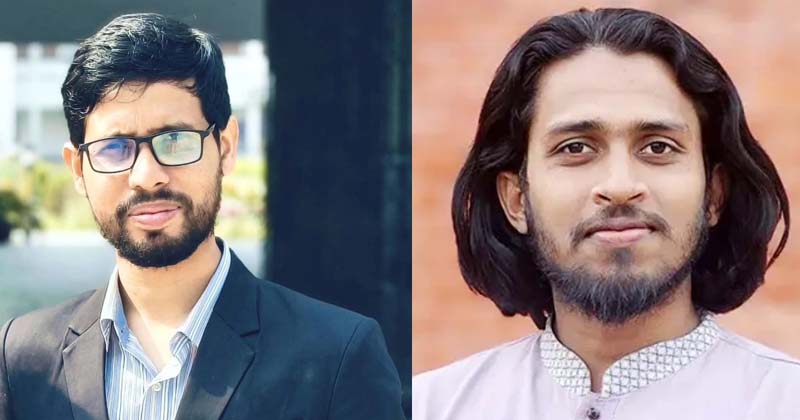 ভিপি মোস্তাকুর রহমান জাহিদ ও জিএস সালাউদ্দিন আম্মার