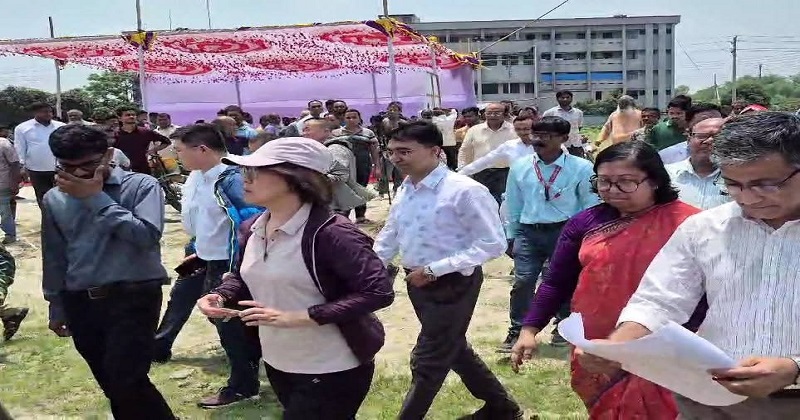 বাংলাদেশ-চীন মৈত্রী জেনারেল হাসপাতালের স্থান পরিদর্শনে চীনা প্রতিনিধি দল