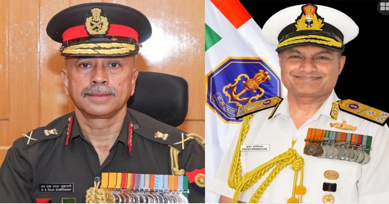 ভারতের পরবর্তী প্রতিরক্ষা প্রধান সুব্রামণি, নৌবাহিনীর দায়িত্বে স্বামীনাথন