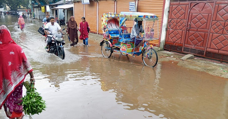 ফুলবাড়ীতে জলাবদ্ধতা
