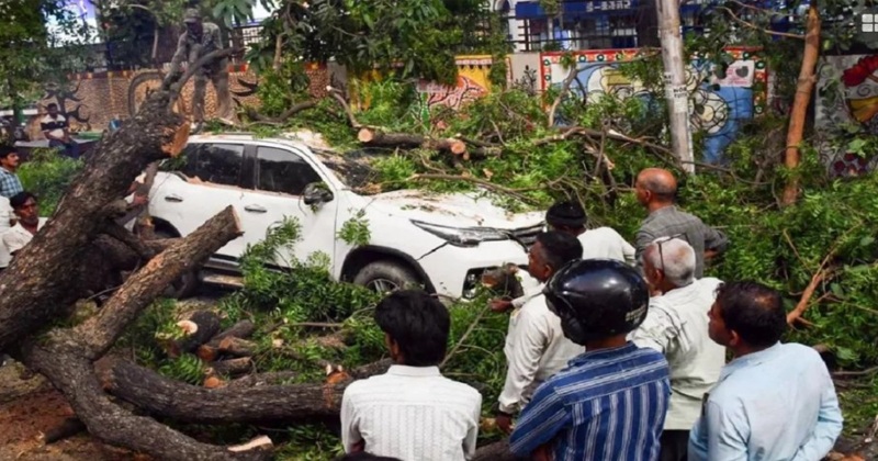 ভারতের উত্তর প্রদেশ ভারী বৃষ্টিপাত ও ঝড়ে লন্ডভন্ড, নিহত প্রায় ৯০