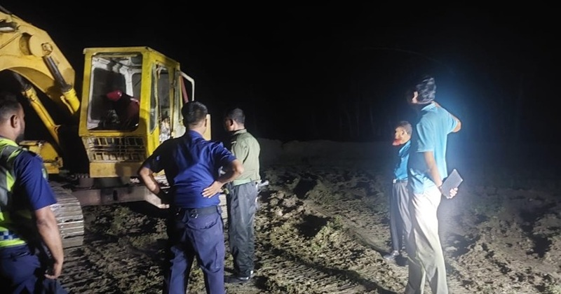ঘাটাইলে মাটি কাটার বিরুদ্ধে প্রশাসনের অভিযান
