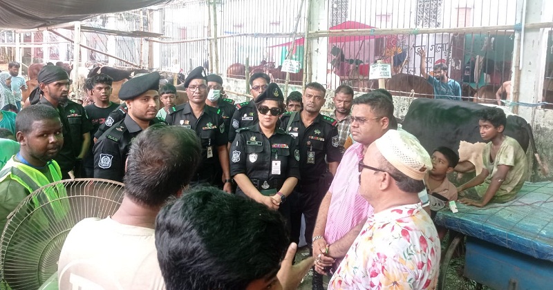 ঈদ ঘিরে পশুর হাটে র্যাব-১০ এর কড়া নিরাপত্তা