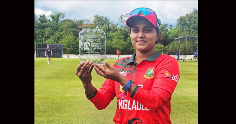 বাংলাদেশ নারী ক্রিকেট দলকে ১০০টির বেশি আন্তর্জাতিক ম্যাচে নেতৃত্ব দেয়ার অনন্য কীর্তিও গড়ায় অধিনায়ক নিগার সুলতানা জ্যোতির হাতে দলের পক্ষ থেকে সম্মাননা স্মারক (ক্রেস্ট) তুলে দেয়া হয়।