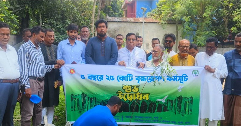 শার্শায় বৃক্ষরোপণ কর্মসূচির শুভ উদ্বোধন