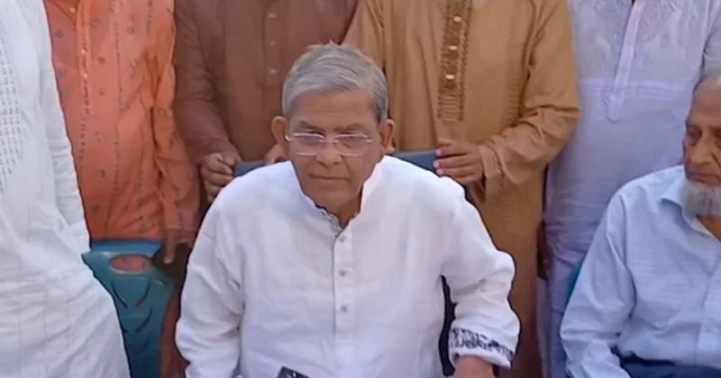 বিএনপির মহাসচিব ও স্থানীয় সরকার, পল্লী উন্নয়ন ও সমবায় মন্ত্রী মির্জা ফখরুল ইসলাম আলমগীর