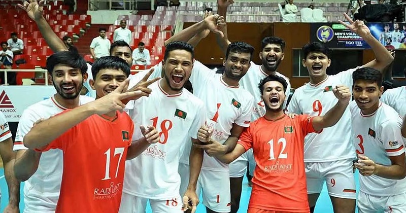 নেপালকে হারানোর উচ্ছ্বাস বাংলাদেশের হরসিন-সুজনদের।