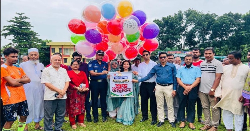 লৌহজংয়ে ইউএনও গোল্ডকাপ ফুটবল টুর্নামেন্ট-২০২৬ এর উদ্বোধন হয়েছে