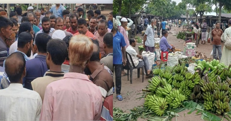 যশোরের চৌগাছা পৌরসভার কাঁচাবাজার ও মাছের আড়ৎ