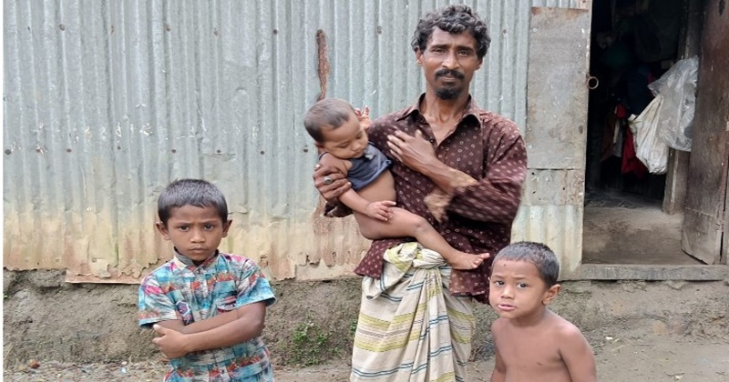 মায়ের অপেক্ষায় তিন সন্তান, নয় মাসের শিশুকে নিয়ে বিপাকে বাবা