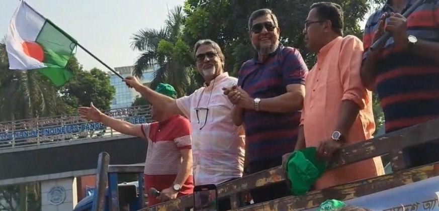 উন্নয়ন শোভাযাত্রায় যুবলীগ চেয়ারম্যান শেখ ফজলে শামস পরশ