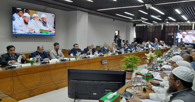 আগারগাঁওয়ে নির্বাচন ভবনে দ্বিতীয় দিনের সংলাপ।